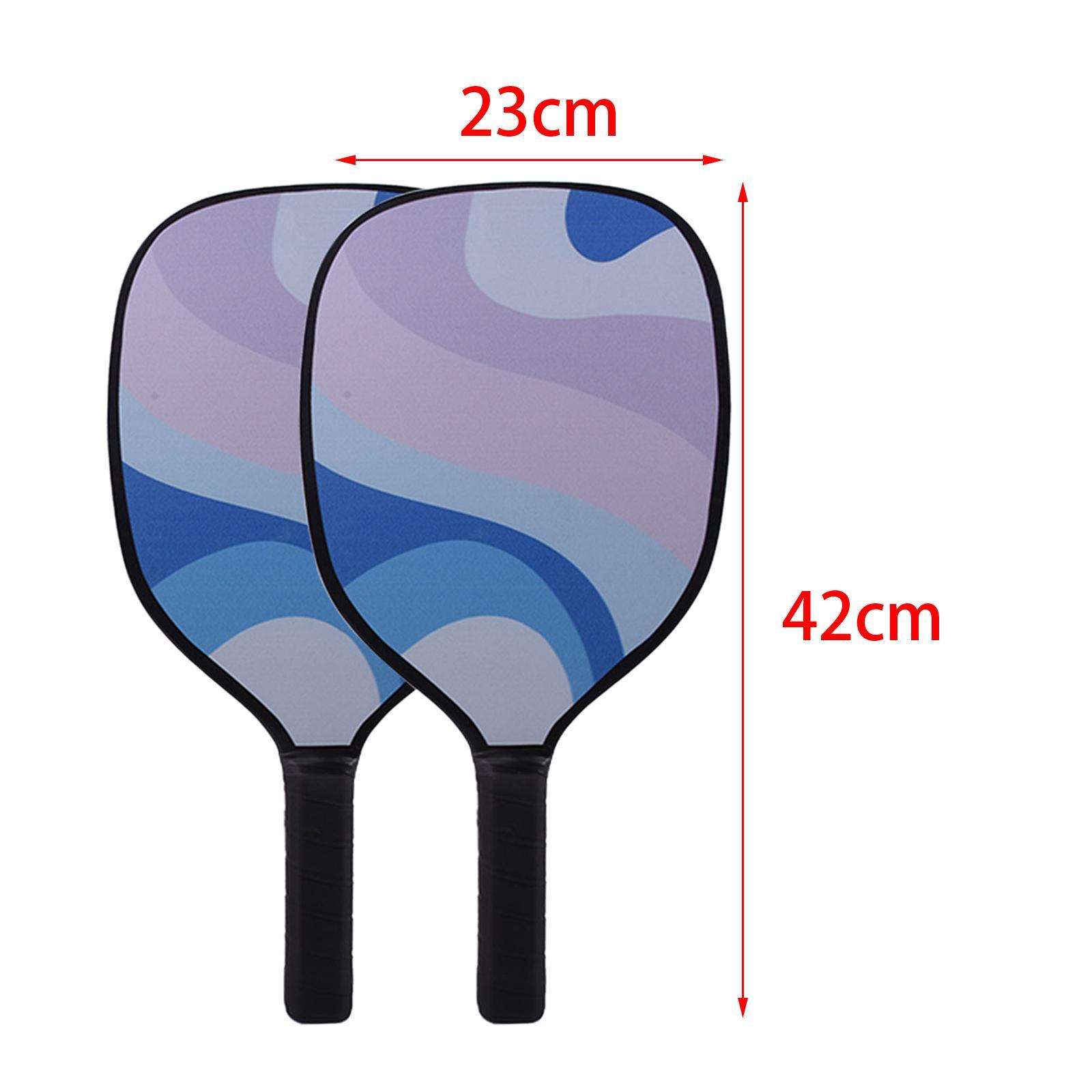 Pickleball Paddles Set, Anti Slip Sweat Absorbing Comfort Grip Rackets, Pickleball Set of 2 Racquets with 4 Balls and 1 Bag