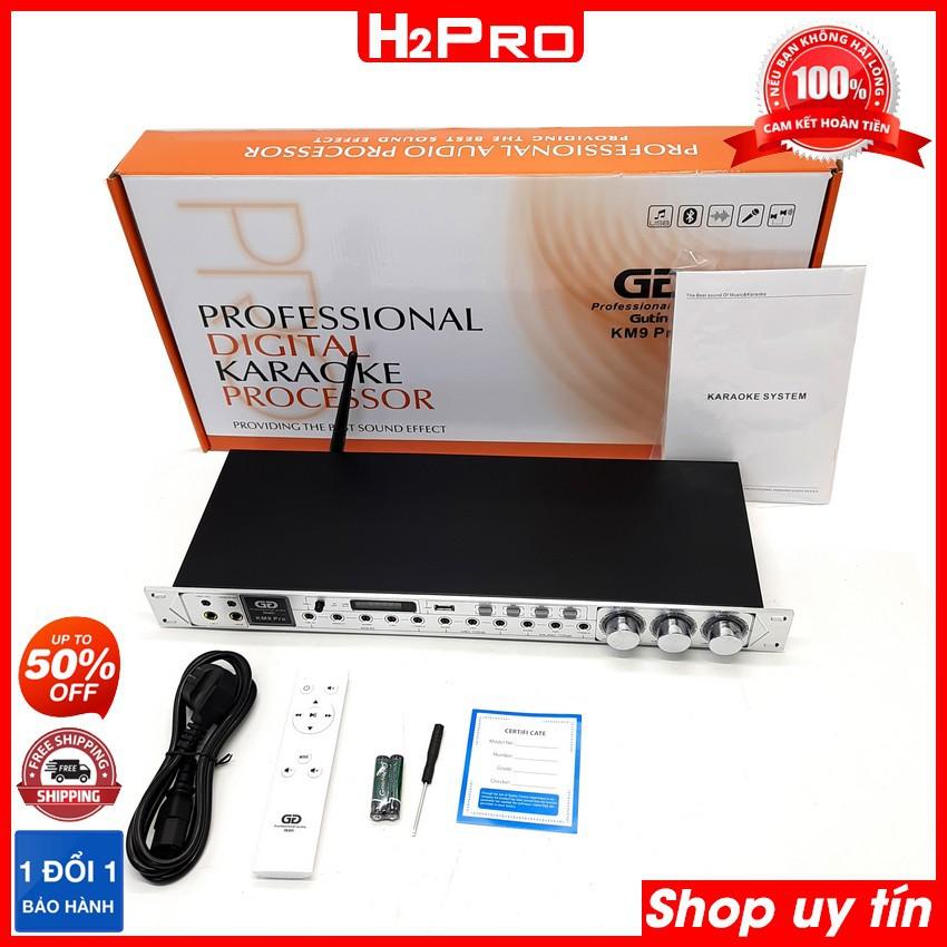 Vang Cơ Chống Hú, Vang Cơ Gutin KM9 Pro Cao Cấp, Bluetooth-Cổng Quang-Usb (Quà 169K Dây Quang Và 2 Dây Canon)-H2Pro Tech