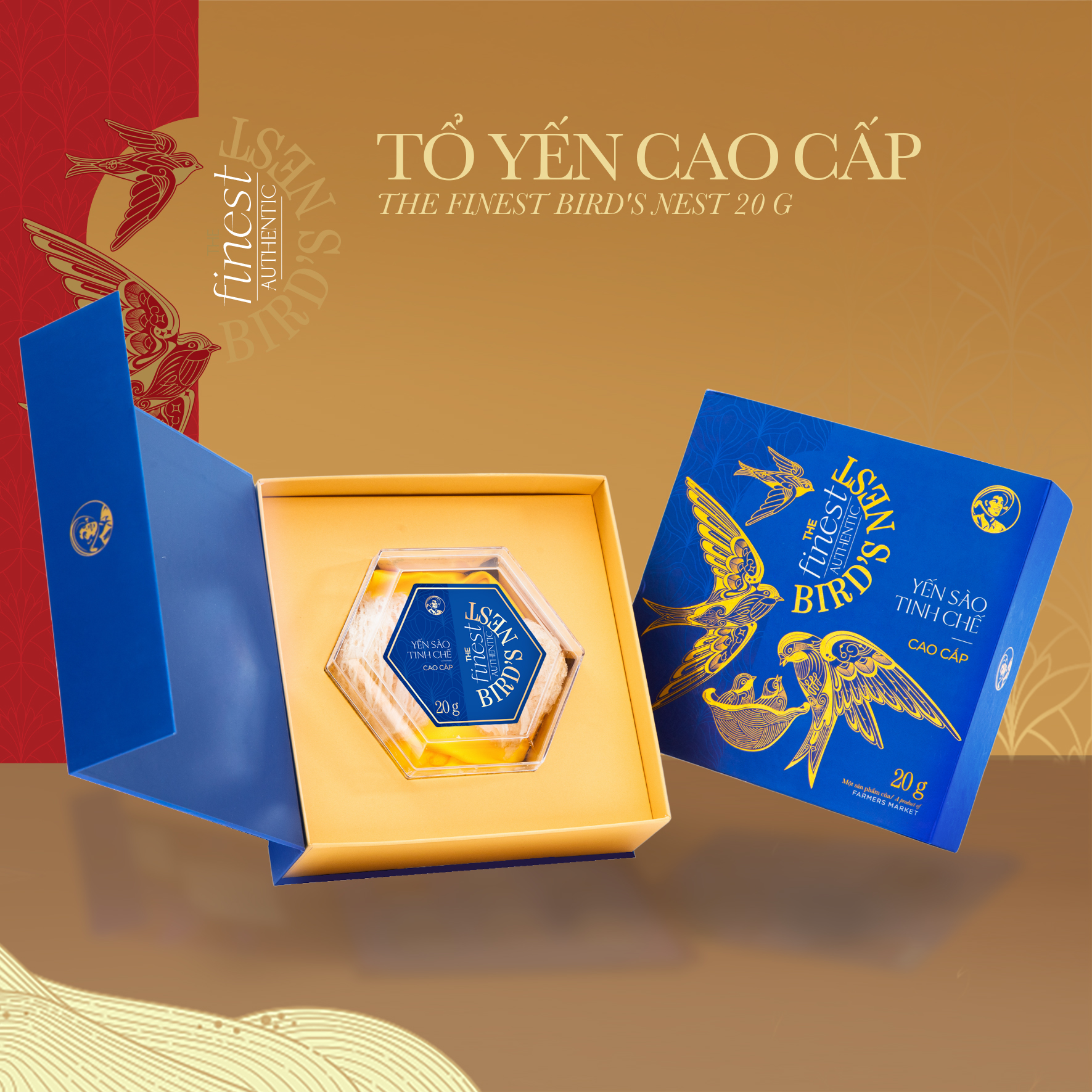 [Giao hàng toàn quốc] Tổ yến cao cấp The Finest Bird's Nest (Hộp 20G)