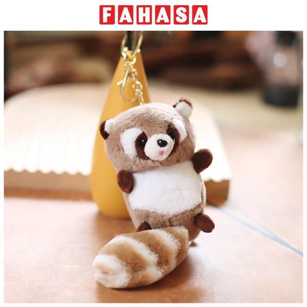 Móc Khóa Thú Bông Red Panda - HGT-17 - Màu Nâu