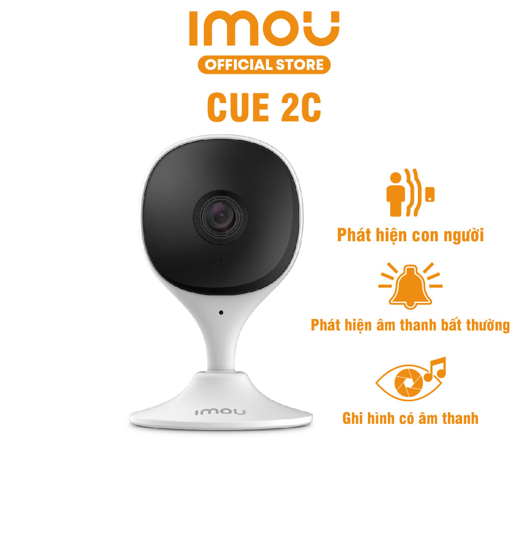 Camera Wifi Trong Nhà Imou Cue 2C I Phát Hiện Con Người I Phát Hiện Âm Thanh Bất Thường I Hàng Chính Hãng - Kèm Thẻ Nhớ 32Gb