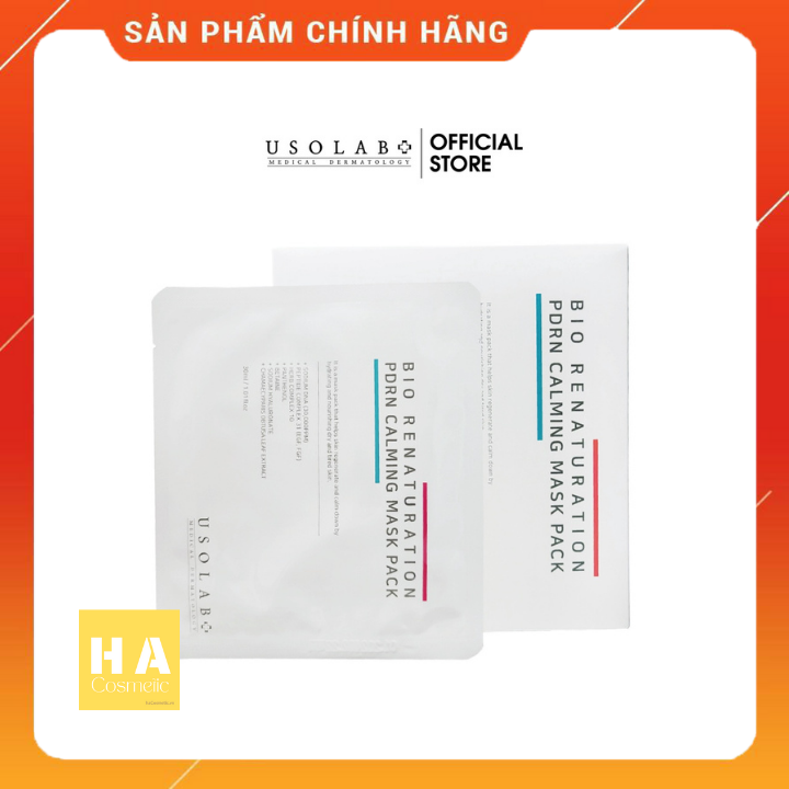 Mặt nạ tái tạo da Usolab Bio Renaturation PDRN Calming Mask