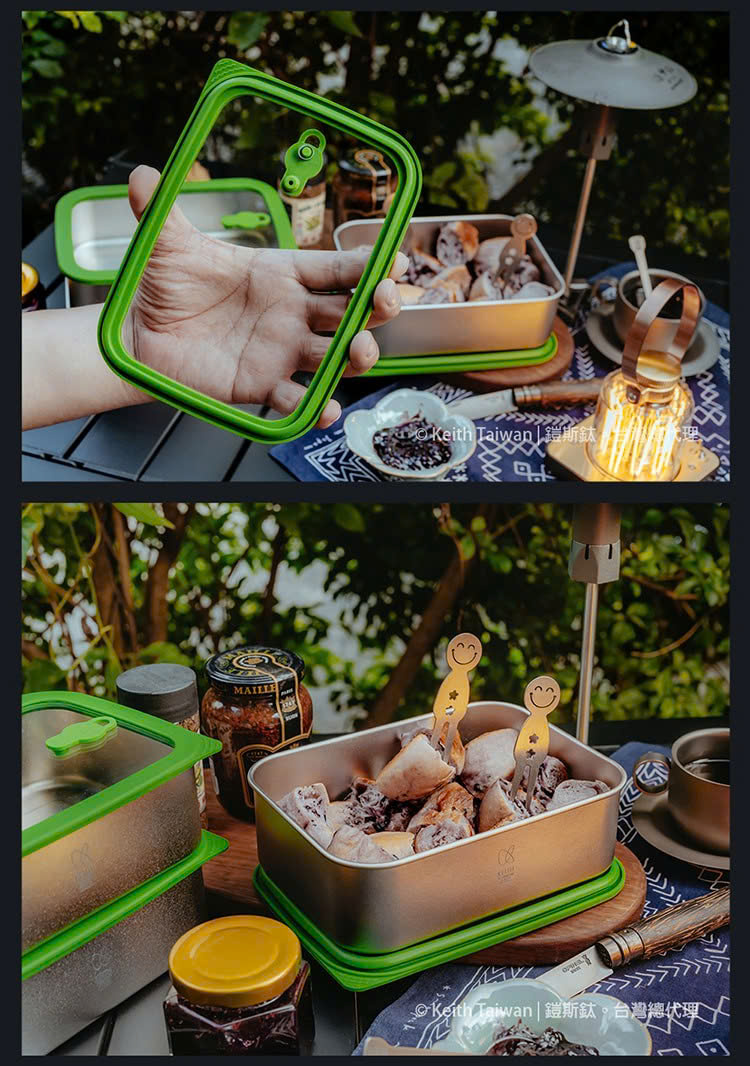 Hộp đựng thực phẩm Keith Titanium Ti5386 800ml (có thể sử dụng trong lò vi sóng)