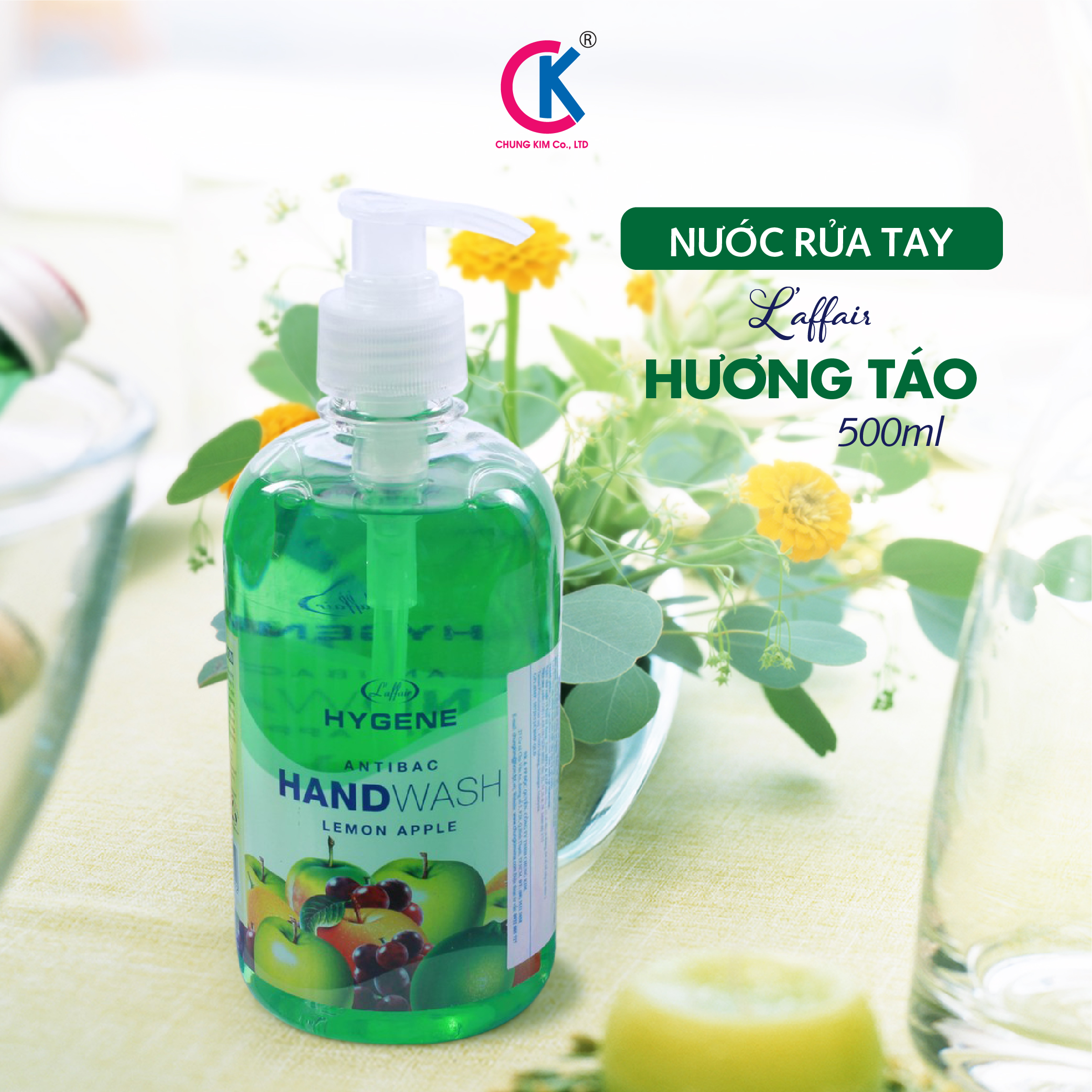 Nước Rửa Tay L’affair Hương Táo 500ml