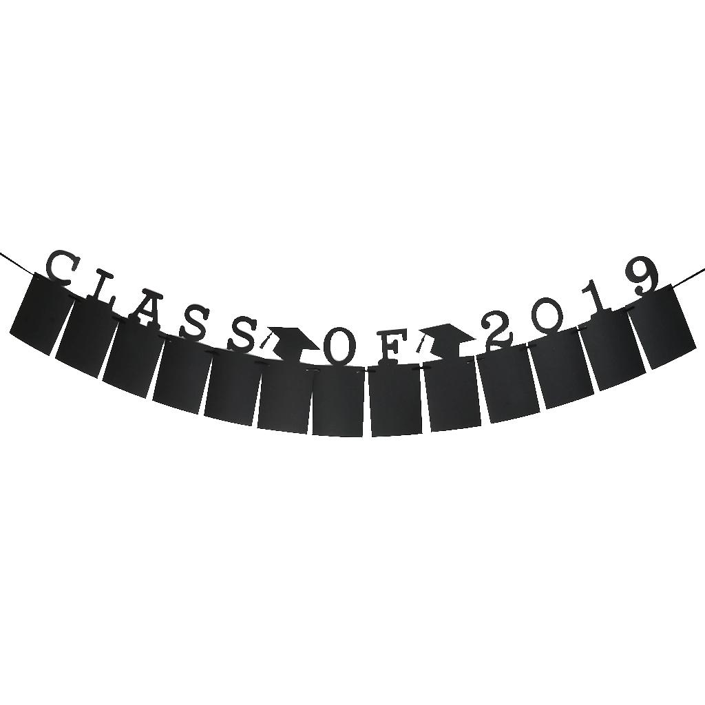 Graduation Photo Banner Class of 2019 Kraft Photo Folder Flag Hanging Decor
