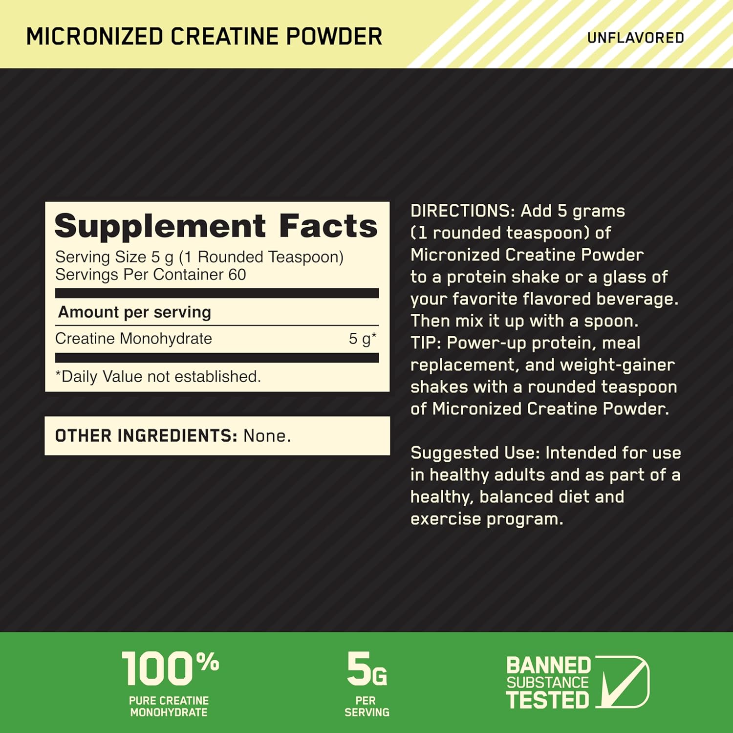 On Creatine Micronized Powder (300Gram) - Hỗ Trợ Tăng Cơ Tăng Sức Mạnh Sức Bền Và Phát Triển Cơ Bắp