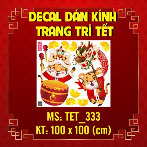 DECAL TRANG TRÍ TẾT NGUYÊN ĐÁN 2022 COMBO SỐ 8