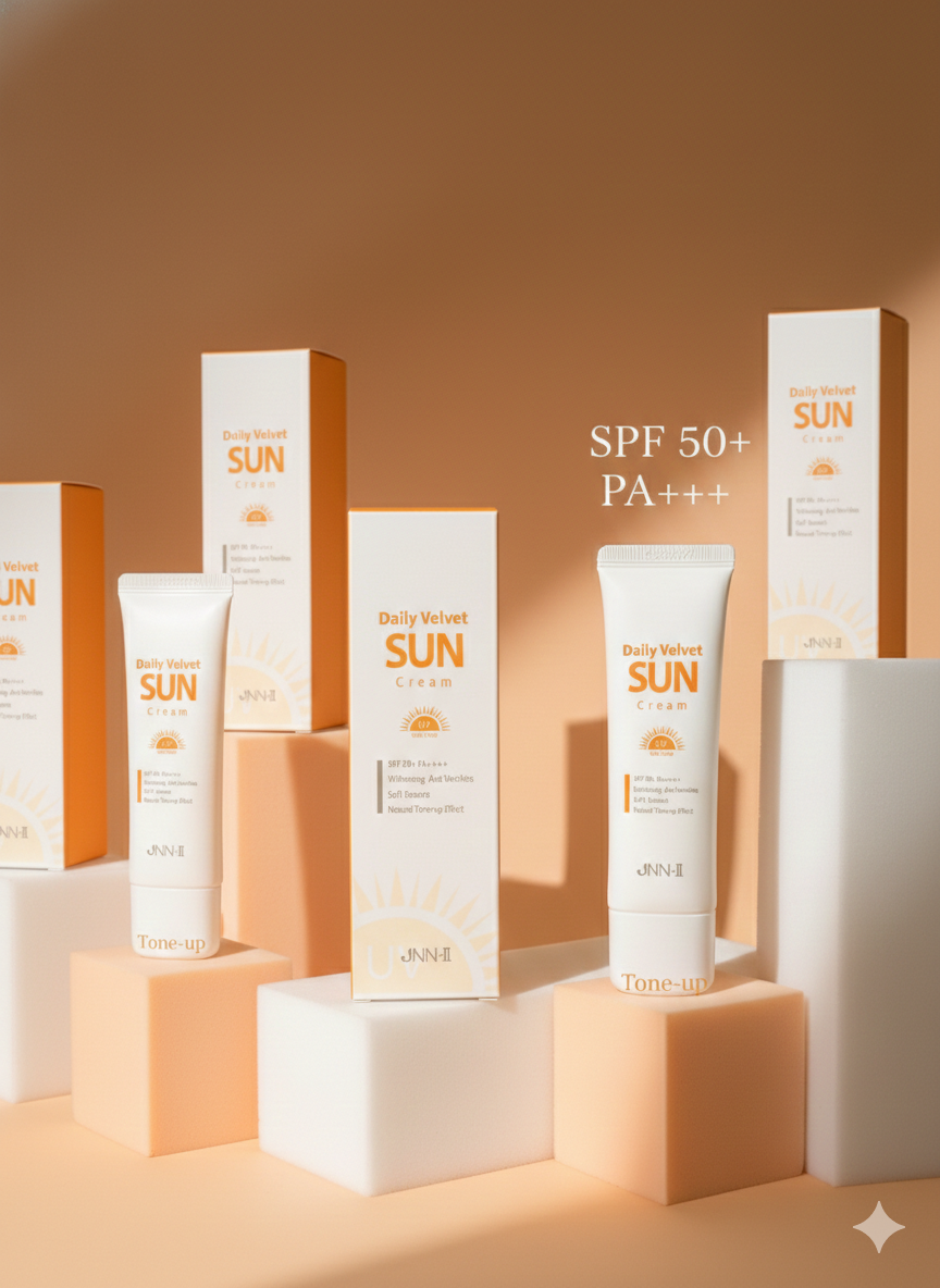 Kem Chống Nắng Centella JNN-II Daily Velvet Sun Cream 50ml - Nâng Tone - Kiềm Dầu - Chỉ Số SPF50+PA++++ - Bảo Vệ Da