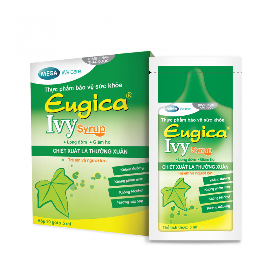 Siro thảo dược cao lá thường xuân hỗ trợ long đờm, giảm ho EUGICA IVY SYRUP