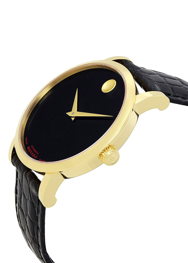 Đồng Hồ Nam Dây Da Movado 0607007 (42mm) - Đen