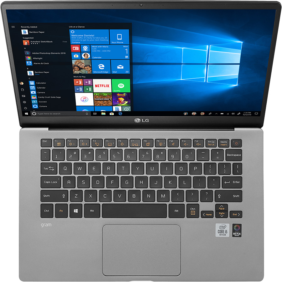 Laptop LG Gram 2020 14Z90N-V.AR52A5 (Core i5-1035G7/ 8GB/ 256GB NVMe/ 14 FHD IPS/ Win10 Home Standard/ Silver) - Hàng Chính Hãng