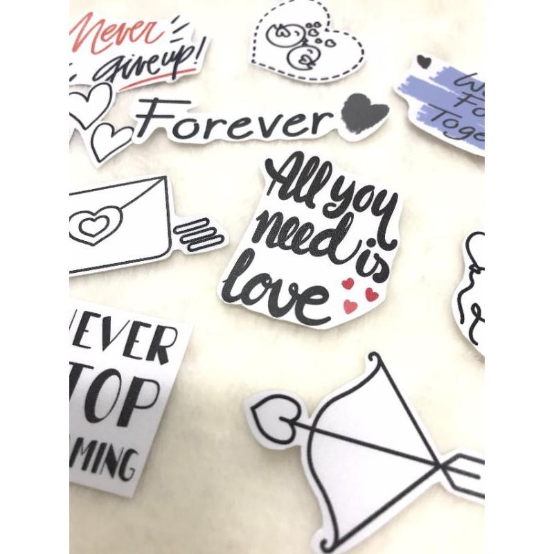 10 Sticker nổi trang trí khung ảnh, lovebox, scrapbook....