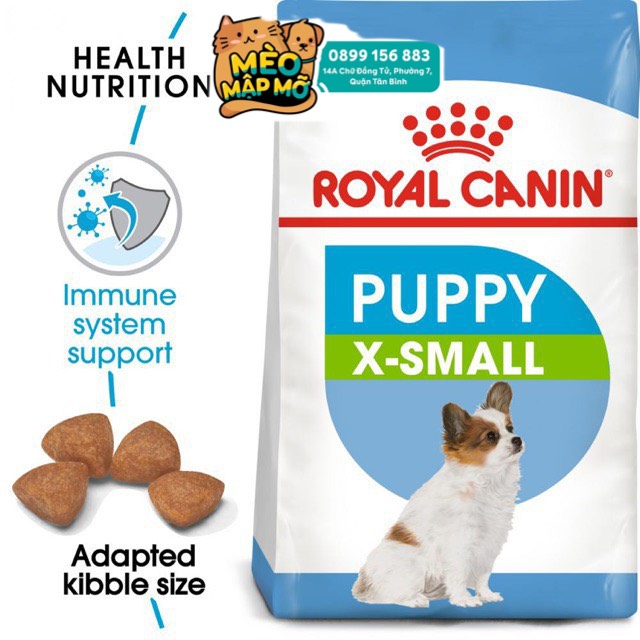 ROYAL CANIN X-SMALL PUPPY gói 1.5kg thức ăn hạt hoàn chỉnh dành cho chó con