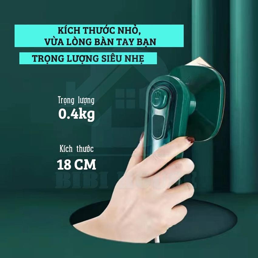 Bàn Là Hơi Nước Cầm Tay MiNi Xanh Đẹp Tiện Dụng- Hàng Chất Lượng KST