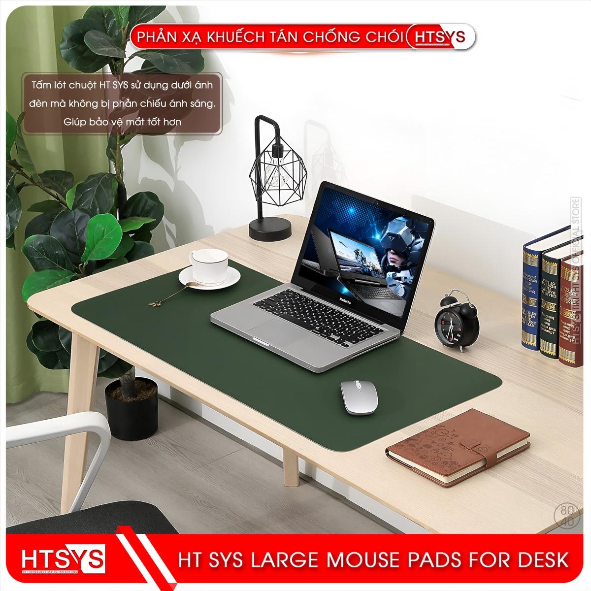 Miếng Lót Chuột HT SYS - Tấm Lót Chuột Cỡ Lớn 80x40 - Hàng Chính Hãng