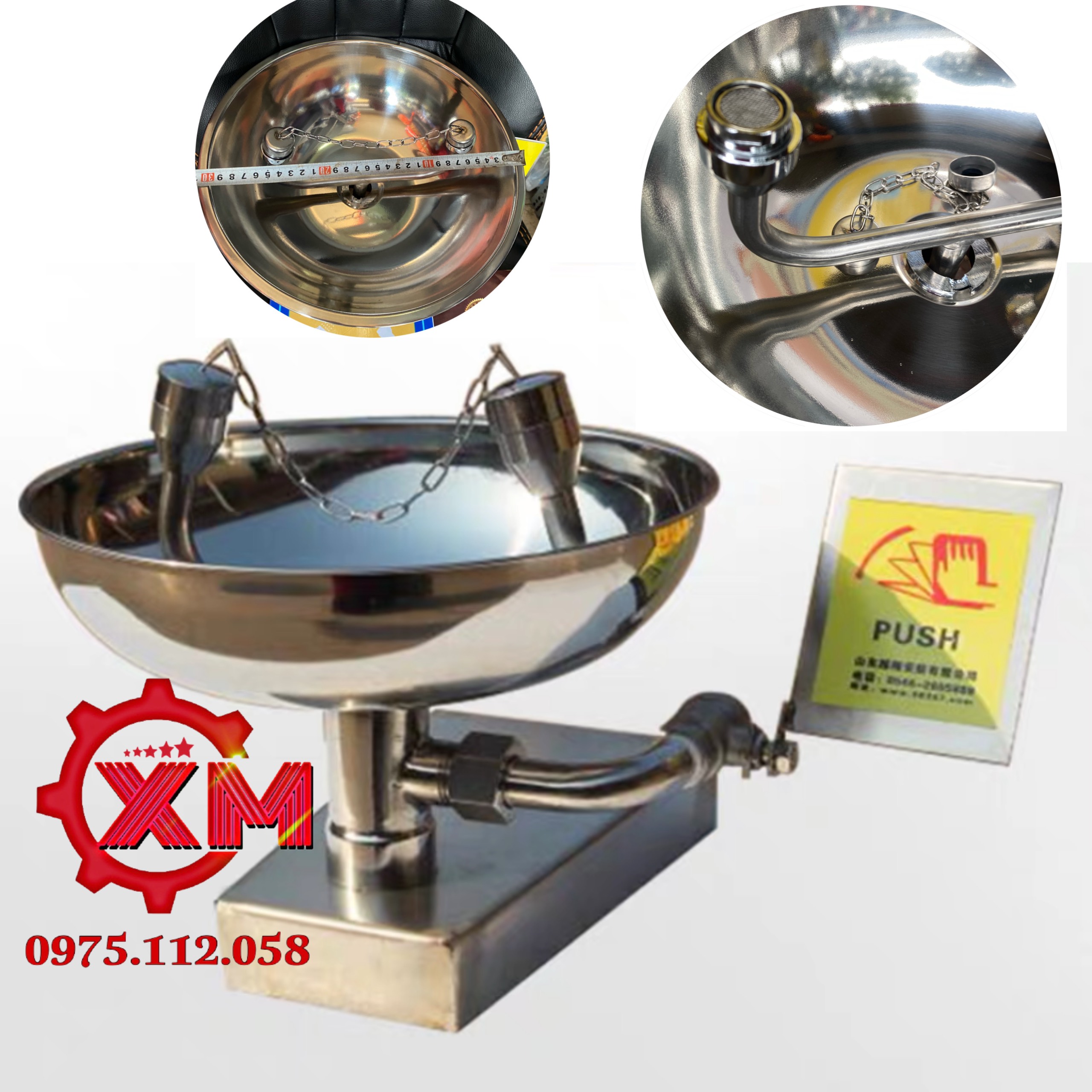 Bồn rửa mắt khẩn cấp gắn tường