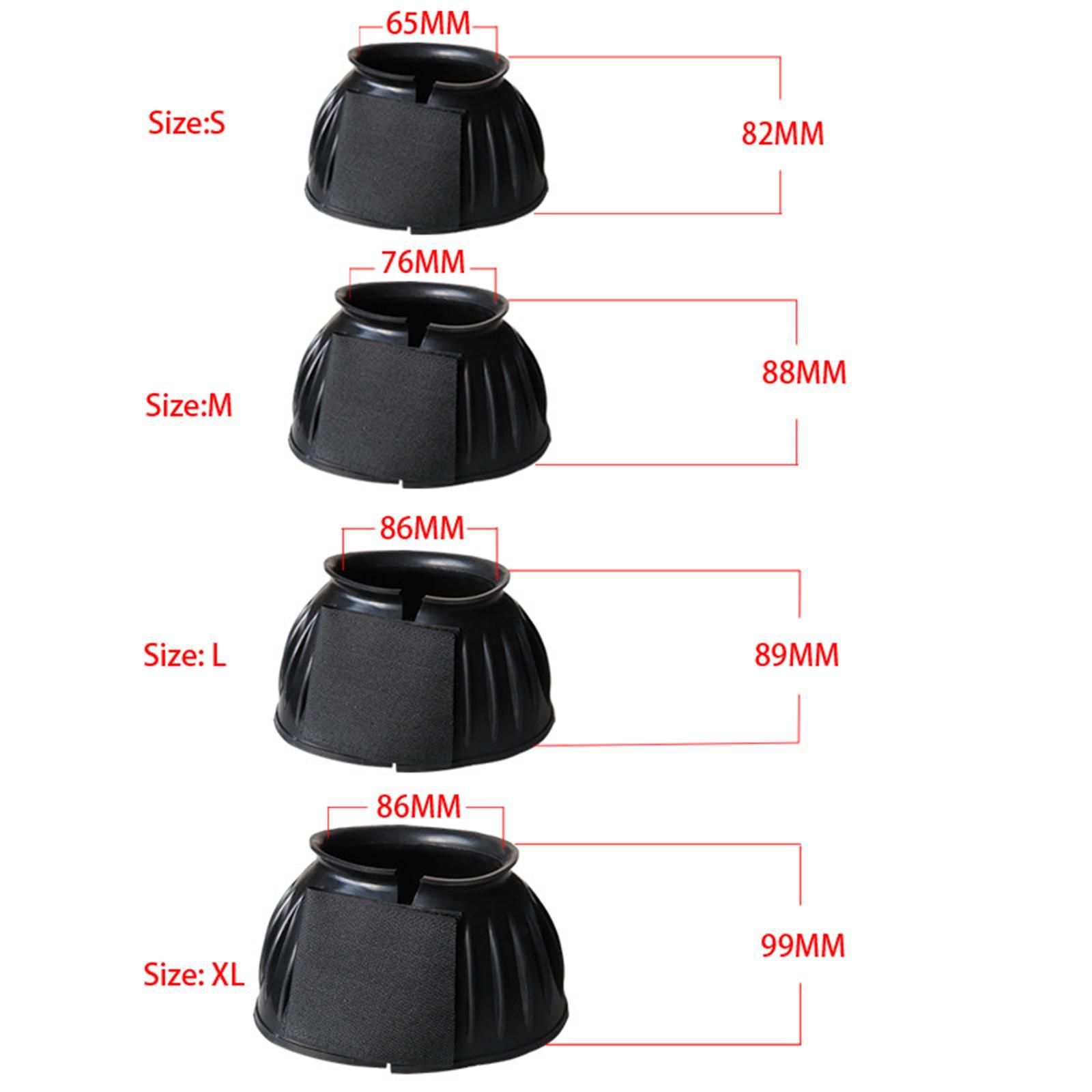 2x Horse Bell Boots Overreach Boot Equine Hoof Protector Comfortable