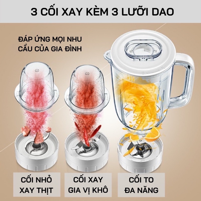 Máy Xay Sinh Tố, Máy Xay Đa Năng BEAR LLJ-B12K1 - Bảo Hành 12 Tháng