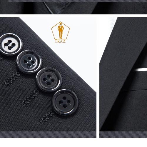 Vest Nam Màu Đen TRAZ Phom Ôm BoDy Cao Cấp Chất Vải Xịn, Dáng Đứng