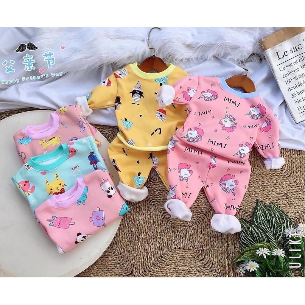 Bộ dài tay bé trai, bé gái size 3-16kg