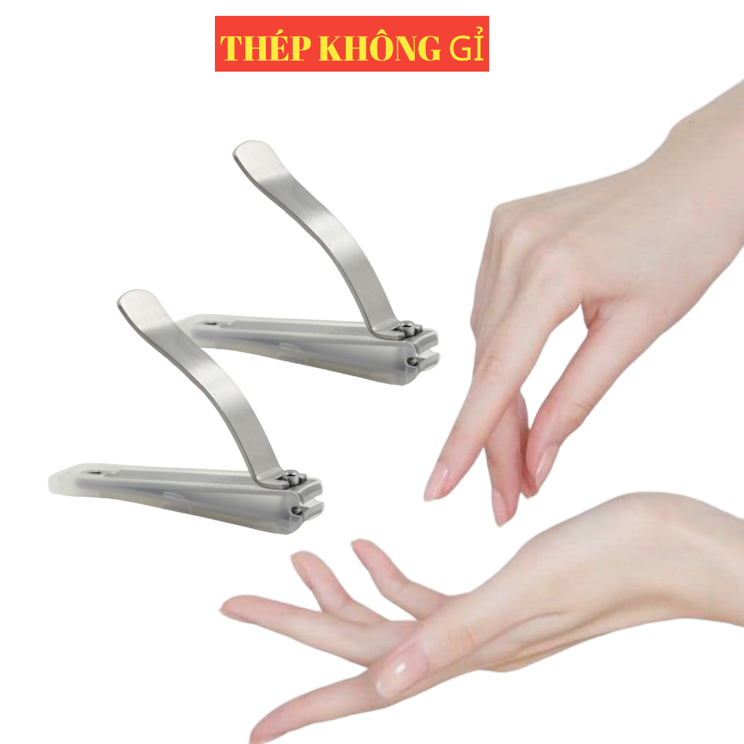 Bấm Móng Tay Thân Thép Không Gỉ Kai Nail Clipper 55705-HC0718 (Cỡ Đại)