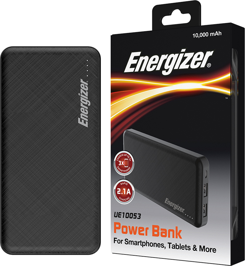 Pin sạc dự phòng Energizer 10000mAh 3.7V UE10053BK - Hàng chính hãng