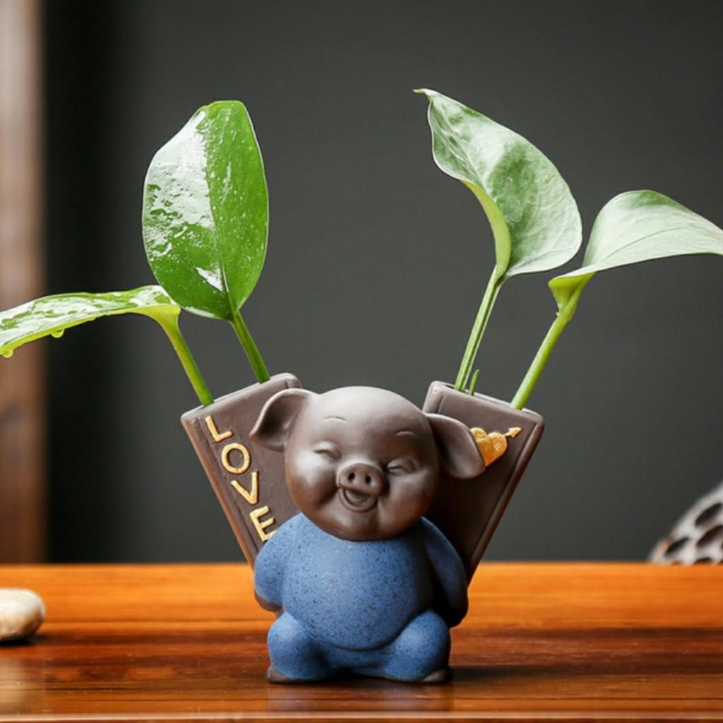 Tượng heo tình yêu- Bộ tượng heo xếp thành chữ LOVE