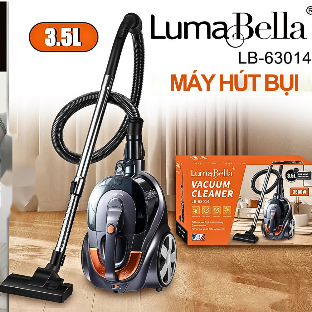 Máy hút bụi cầm tay gia đình Lumabella LB-63014 công suất cao, lực hút mạnh, có màn hình LCD vô cùng tiện ích - DELIYA - HÀNG CHÍNH HÃNG