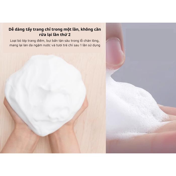 Sữa Rửa Mặt & Tẩy Trang Tạo Bọt Dưỡng Trắng Da Softymo Kosé Nhật Bản