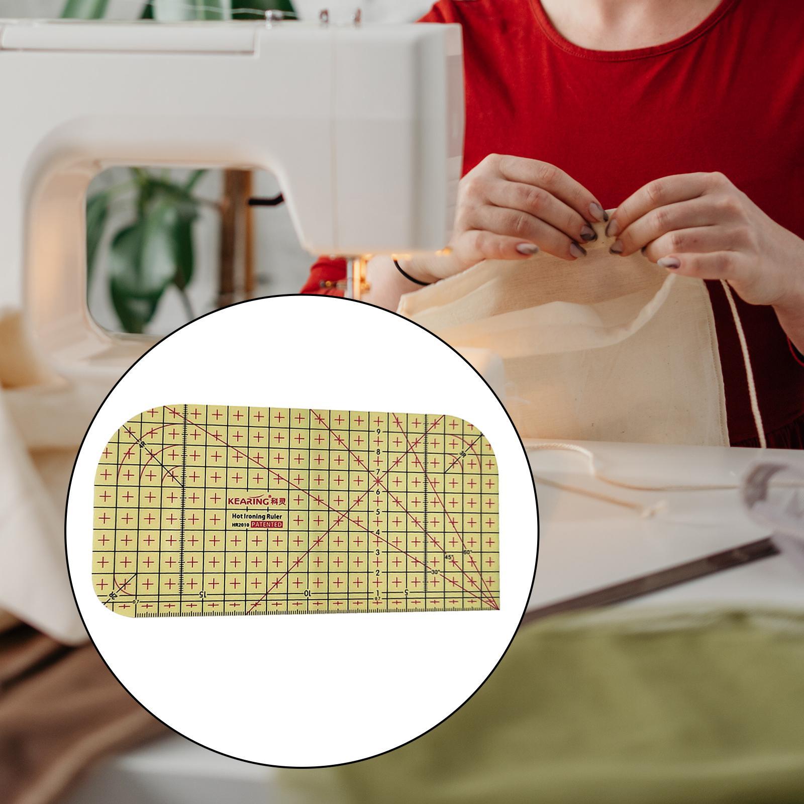 Plastic Hot Hemmer Ruler, Ironing Ruler Hot Ironing Measuring Ruler for Clothing Making