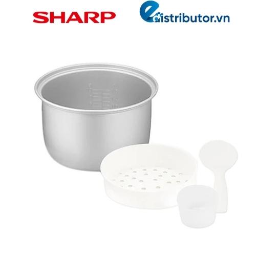 Nồi Cơm Điện Nắp Gài Sharp KS-19TJVST (1.8L) - Hàng chính hãng ( hàng trưng bày )