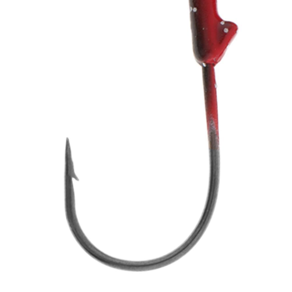 2-6pack Saltwater Fishing Jigs with Spoon Jig Heads Hook Baits Bass Trout Lures