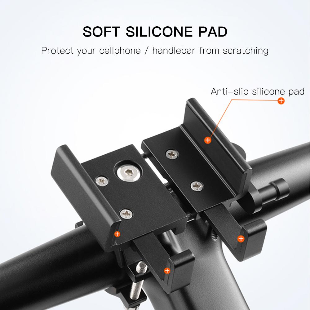 Giá Đỡ Điện Thoại Bằng Nhôm Xe Máy Xe Đạp Cho Xe Đạp Scooter Tay Lái 3,5 - 7,0 Inch