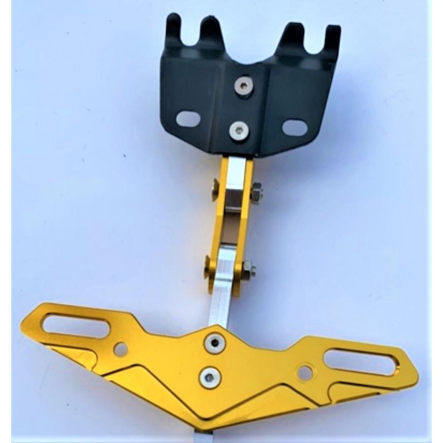 Pát biển số gập mẫu mới cực đẹp cho ex 150 - winner hàng CNC loại dày lắp chuẩn không cần độ chế