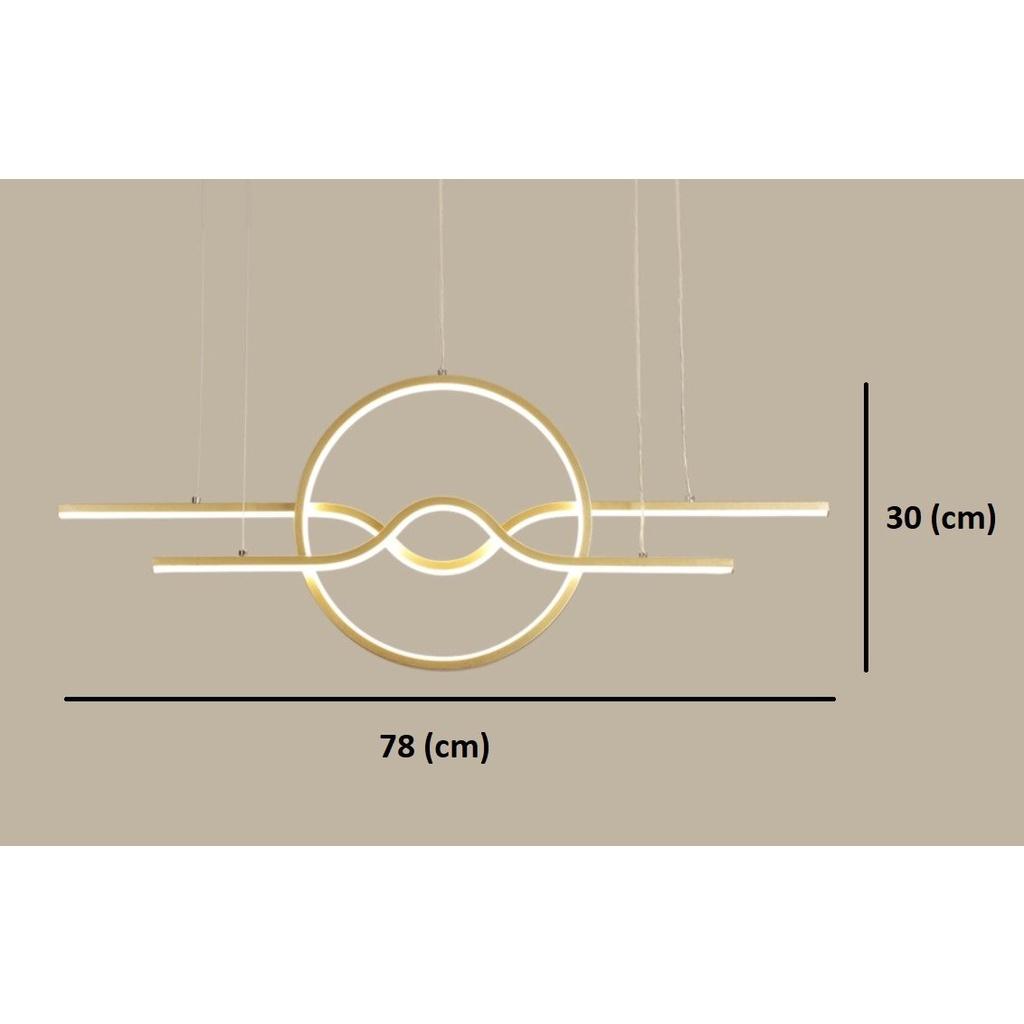 Đèn thả bàn ăn - đèn thả xoắn MARIA kiểu dáng độc đáo, 3 chế độ ánh sáng hiện đại, cao cấp