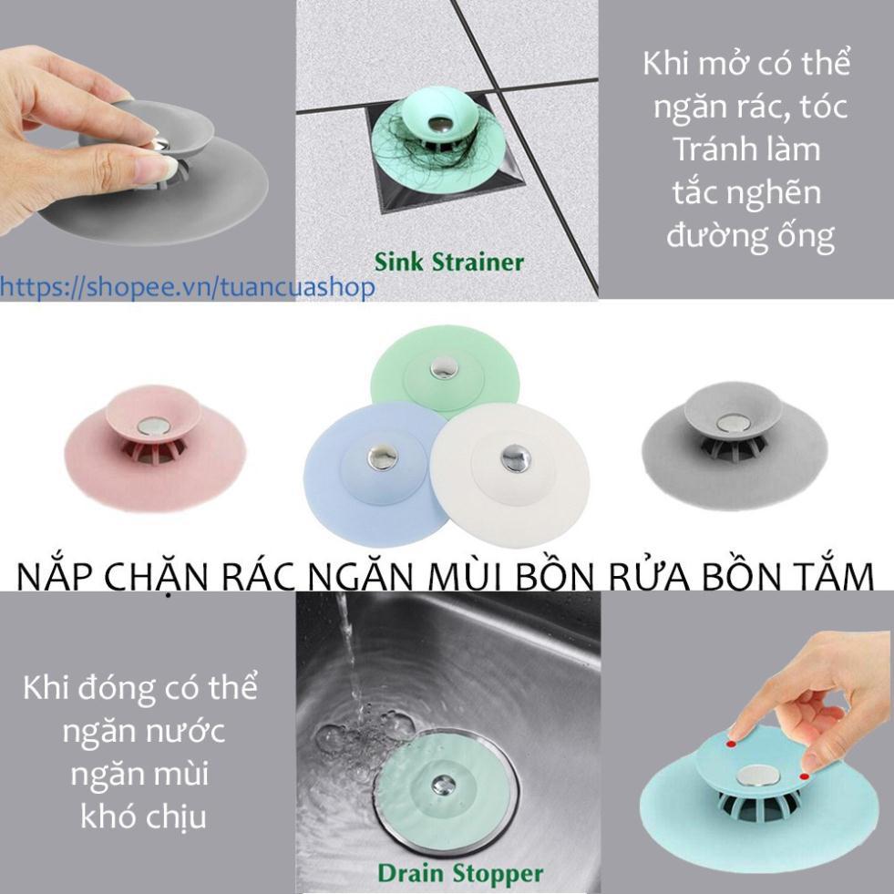 Dụng cụ giữ nước bồn rửa chén có lỗ thoát