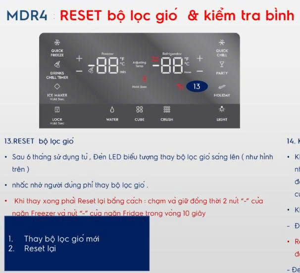 TẤM THAN HOẠT TÍNH LỌC MÙI TỦ LẠNH ELECTROLUX - HÀNG CHÍNH HÃNG