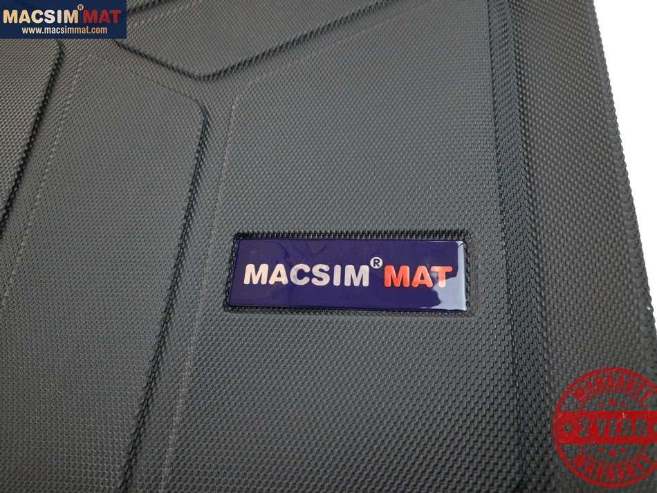 Thảm lót cốp xe ô tô Maserati Quattroporte 2013-2017 nhãn hiệu Macsim chất liệu TPV cao cấp màu đen(D0212)