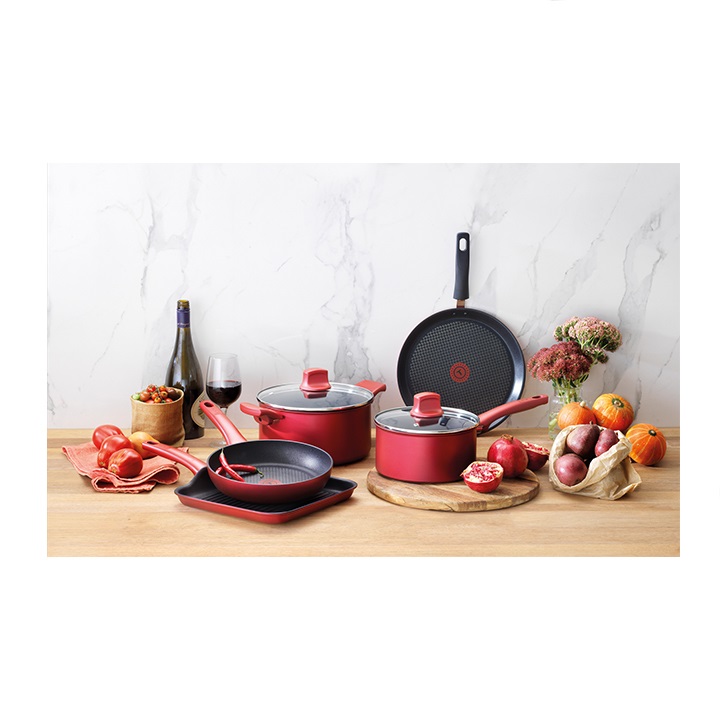 Quánh chống dính đáy từ Tefal So Chef G1352395 18cm có nắp - Hàng chính hãng