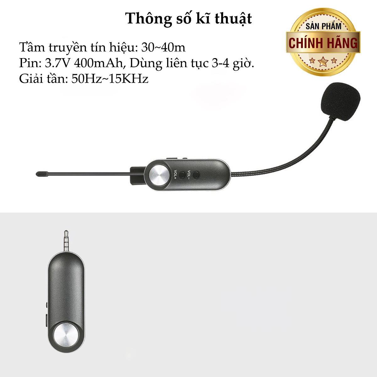 Mic Không Dây Cho Kèn, Sáo, Nhạc Cụ