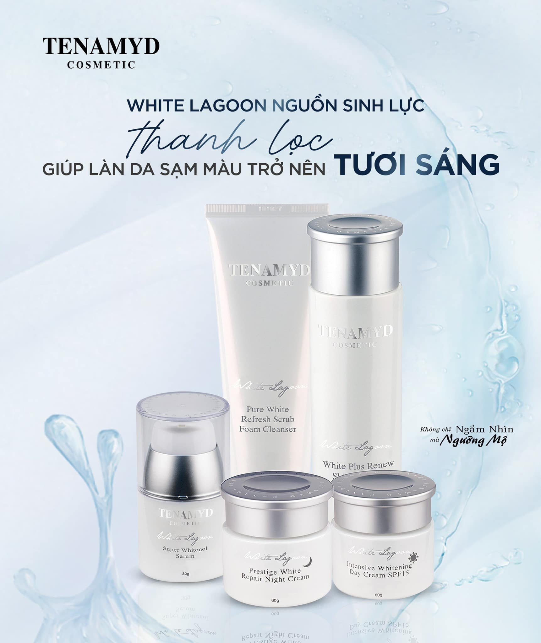 Kem dưỡng trắng da TENAMYD White Lagoon Day &amp; Night Cream 60g