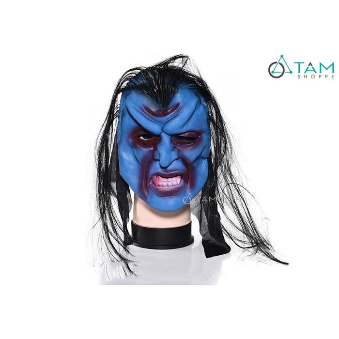 Mặt nạ cao su Halloween Quỷ da xanh HLW-MN-31