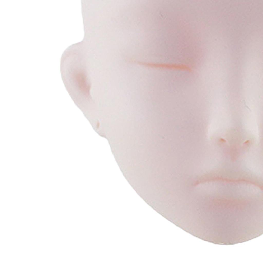 Vinyl Unpainted 1/3 Body Dolls Head Parts DIY for 60cm Doll Body