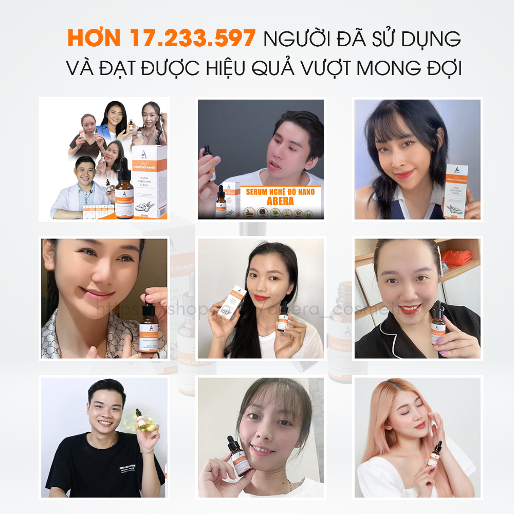 Serum Nghệ Đỏ Nano ABERA - Đánh bật mọi loại thâm