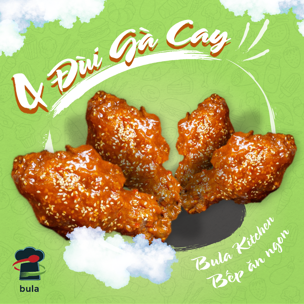 Đùi gà CAY hộp 4 đùi