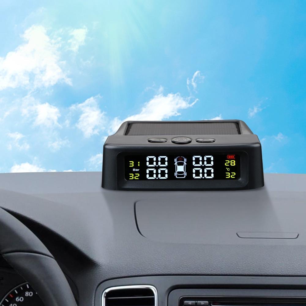 Hệ thống giám sát áp suất lốp xe hơi TPMS với 4 cảm biến ngoài tiện dụng