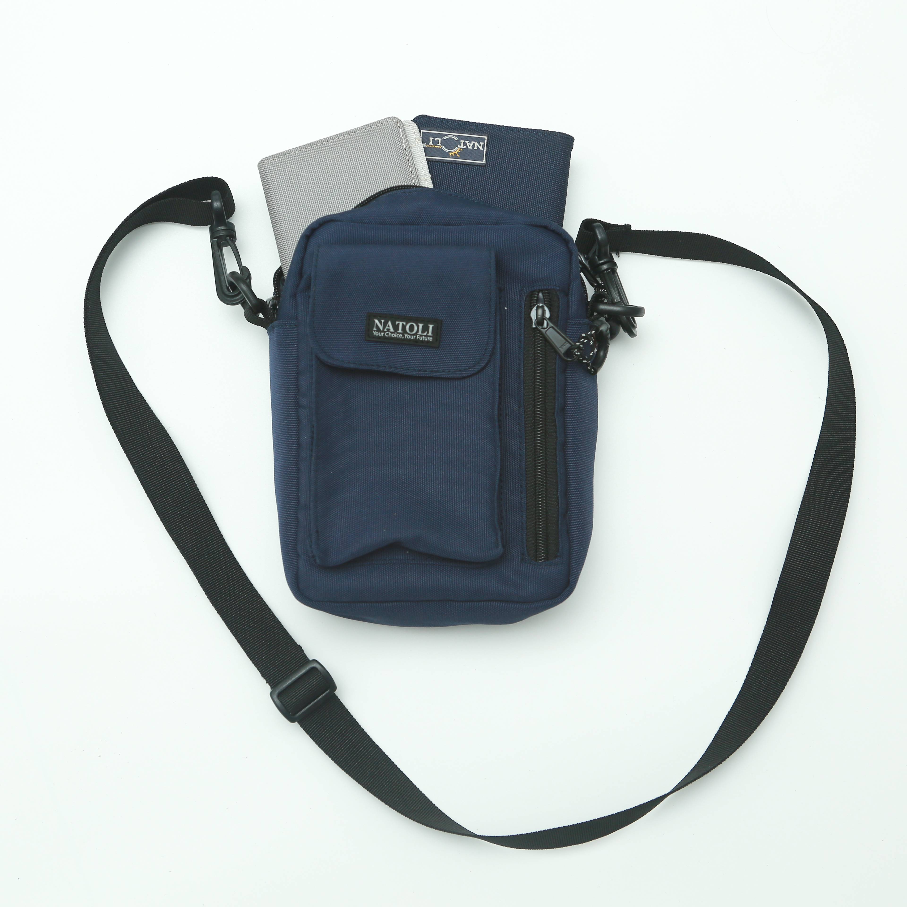 Túi đeo chéo unisex Street Crossbag chính hãng NATOLI chất vải canvas đi học đi chơi nhiều ngăn cá tính đơn giản nhỏ gọn