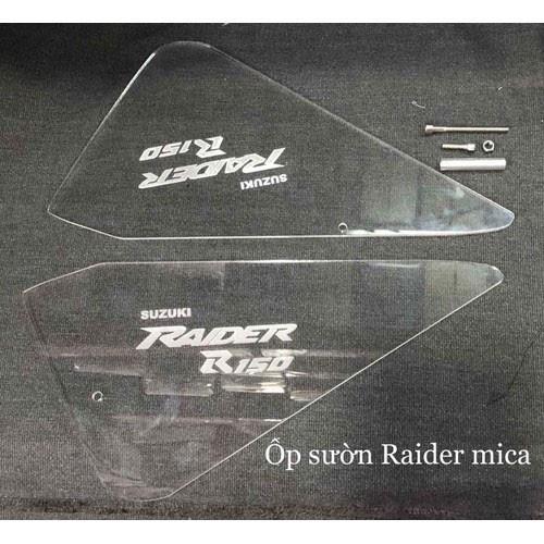 Ốp sườn mica trong suốt cho Raider,