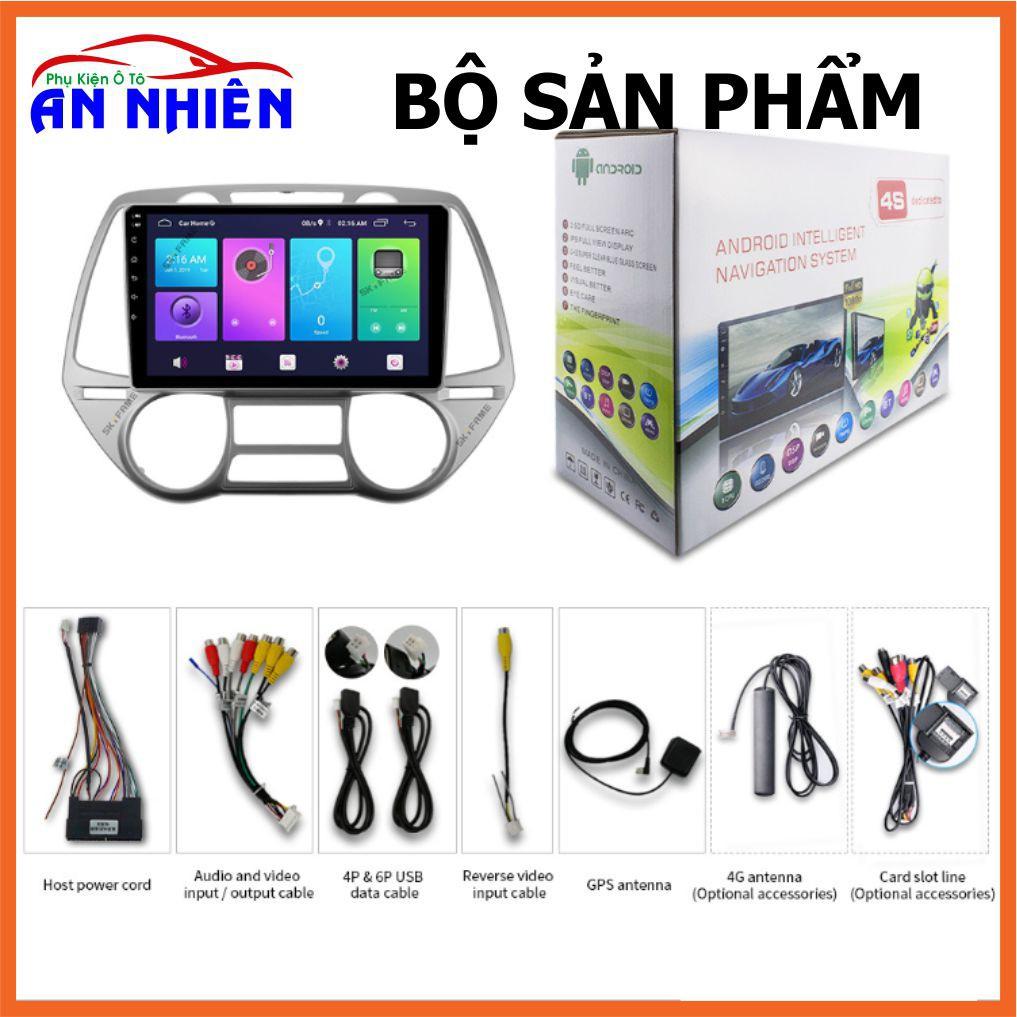 Màn Hình Android 9 inch Cho HYUNDAI I20 2008-2012 - Đầu DVD Chạy Android Kèm Mặt Dưỡng Giắc Zin Huyndai I20