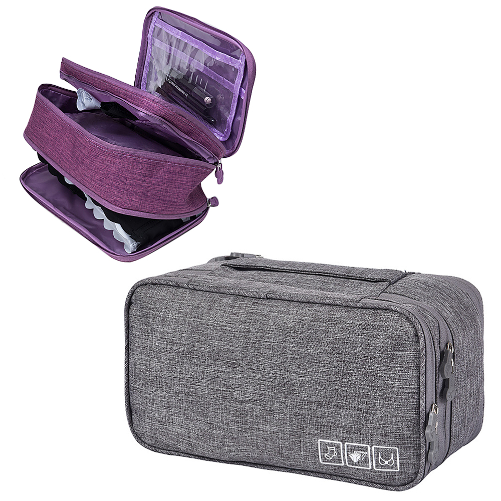 Túi đựng đồ lót áo ngực 3 lớp bằng vải polyester chống rách, bền và thiết thực